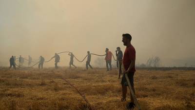 В огне: Греция и Турция ведут борьбу с лесными пожарами