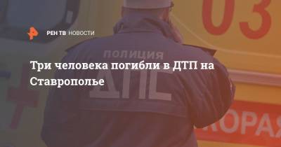 Три человека погибли в ДТП на Ставрополье