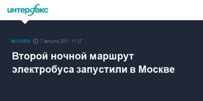 Второй ночной маршрут электробуса запустили в Москве