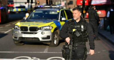 Неизвестный с ножом ранил полицейских в Лондона