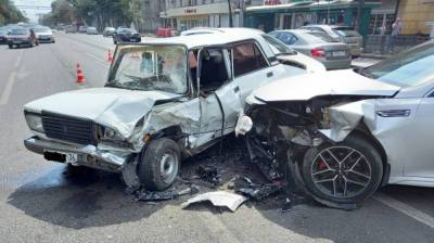 Пенсионерка пострадала в аварии с 4 машинами в центре Воронежа