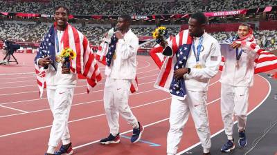 Американцы завоевали золото ОИ в легкоатлетической эстафете 4х400 м