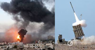 Израиль нанес удар по сектору Газа в ответ на атаки ХАМАС. Видео