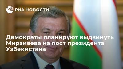 Либерально-демократическая партия Узбекистана планирует выдвинуть Мирзиёева на пост президента