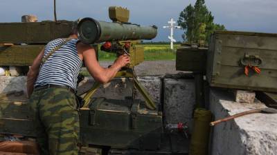 Народная Милиция ДНР уничтожила украинскую технику под Донецком