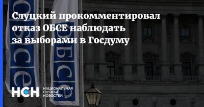 Слуцкий прокомментировал отказ ОБСЕ наблюдать за выборами в Госдуму