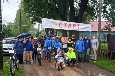 Дождь не помешал жителям Ленобласти поучаствовать в велопробеге «Сосновый Бор — Шлиссельбург»