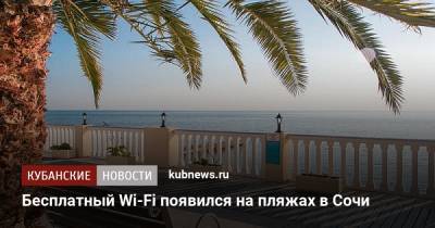 Бесплатный Wi-Fi появился на пляжах в Сочи