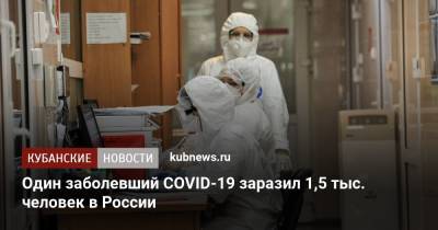 Один заболевший COVID-19 заразил 1,5 тыс. человек в России