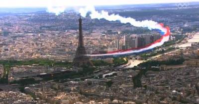 В Париже из-за погодных условий не смогли поднять олимпийский флаг на Эйфелевой башне