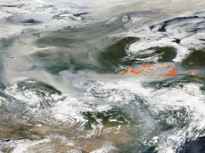 Дым от якутских пожаров впервые достиг Северного полюса