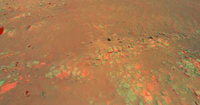 Марсианский вертолет Ingenuity запечатлел 3D изображение района Raised Ridges