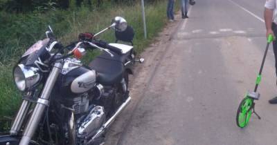 В Светлогорске мотоцикл опрокинулся при проезде «лежачего полицейского»