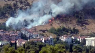 В Черногории природный пожар приблизился к столице
