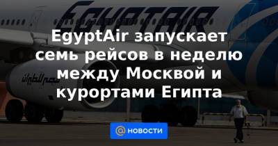 EgyptAir запускает семь рейсов в неделю между Москвой и курортами Египта