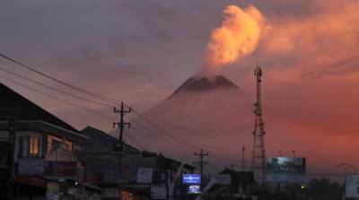 Вулкан Мерапи активизировался в Индонезии