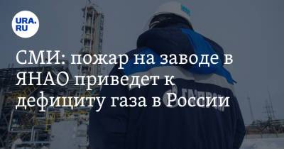 СМИ: пожар на заводе в ЯНАО приведет к дефициту газа в России