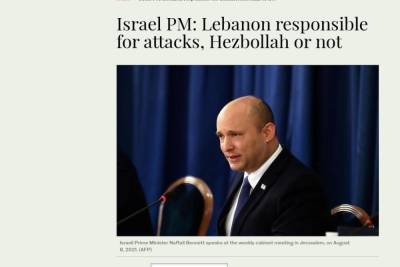 Израиль обвинил Ливан в терактах