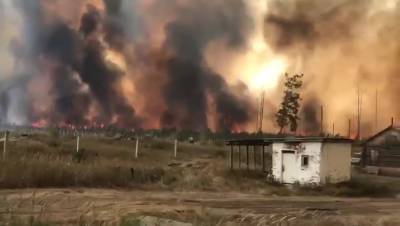Площадь пожара на границе Нижегородской области достигла 50 га