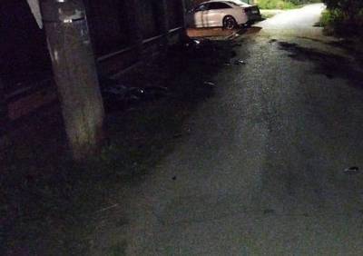 В Михайловском районе мужчина на скутере въехал в столб и погиб