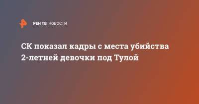 СК показал кадры с места убийства 2-летней девочки под Тулой