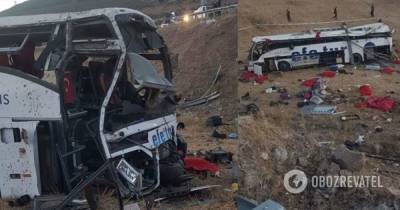 ДТП в Турции – перевернулся автобус, погибли 14 человек – фото и подробности аварии