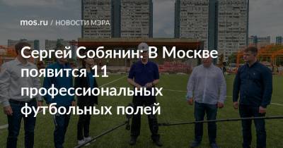 Сергей Собянин: В Москве появится 11 профессиональных футбольных полей
