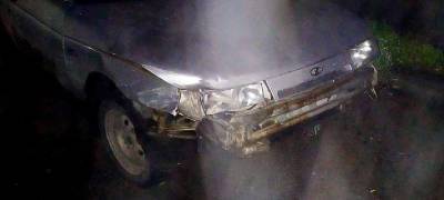 Неизвестный лихач протаранил несколько автомобилей в Петрозаводске и скрылся, бросив машину