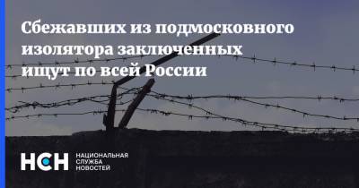 Сбежавших из подмосковного изолятора заключенных ищут по всей России