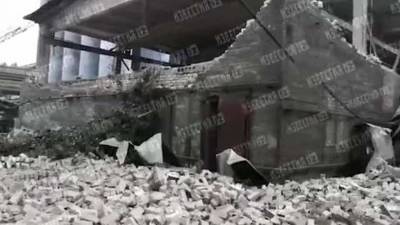 Появилось видео с места взрыва на металлургическом комбинате в Липецке