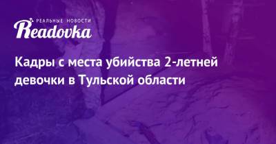 Кадры с места убийства 2-летней девочки в Тульской области