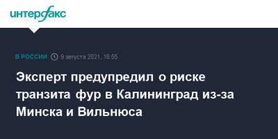 Эксперт предупредил о риске транзита фур в Калининград из-за Минска и Вильнюса