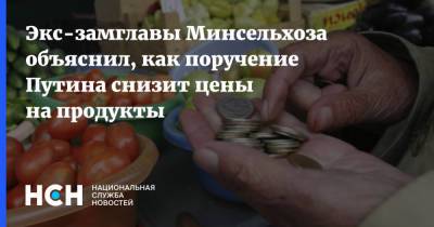 Экс-замглавы Минсельхоза объяснил, как поручение Путина снизит цены на продукты
