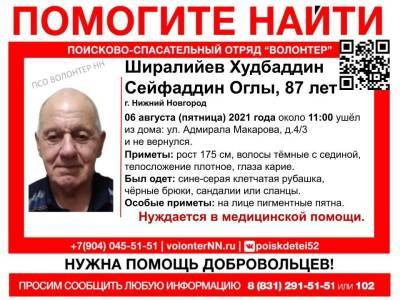 87-летний мужчина пропал в Нижнем Новгороде