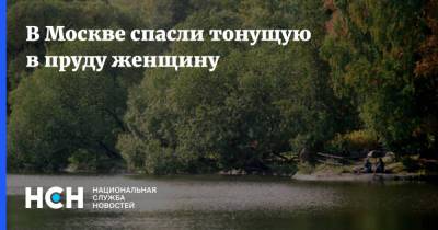 В Москве спасли тонущую в пруду женщину