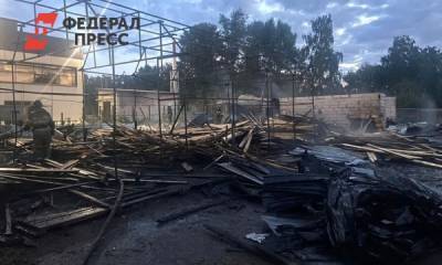 Пожар на новосибирских складах стройматериалов унес жизнь человека
