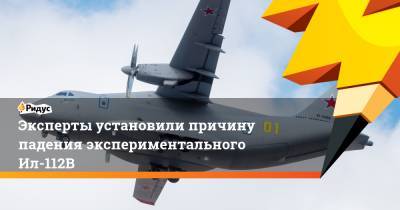 Эксперты установили причину падения экспериментального Ил-112В