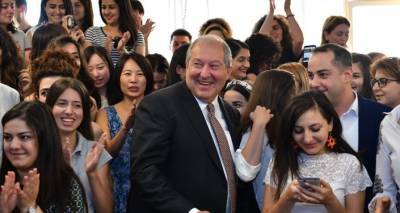 Образование определит место Армении в мире – президент поздравил всех с Днем знаний