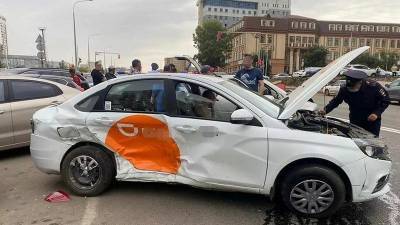 В Уфе в массовой аварии пострадали водители