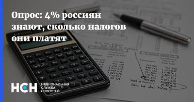 Опрос: 4% россиян знают, сколько налогов они платят