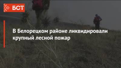 В Белорецком районе ликвидировали крупный лесной пожар