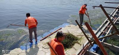 В Мингячевире бассейн Куры очищен от бытовых отходов (ФОТО)
