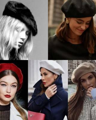 Береты, бине и шляпы: стилист показала модные головные уборы на осень