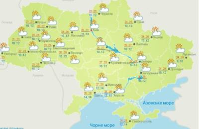 Сухо и тепло: карта погоды в Украине на 10 сентября