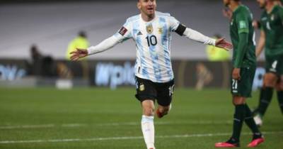Хет-трик Месси принес Аргентине победу над Боливией в отборочном матче ЧМ-2022