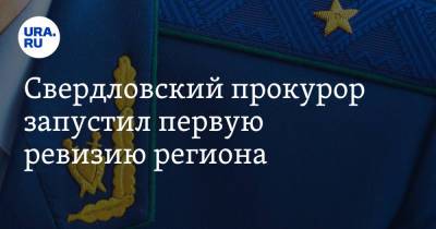 Свердловский прокурор запустил первую ревизию региона