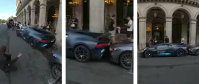 Редчайший Bugatti за 6 миллионов долларов попал в нелепое ДТП (видео)