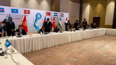 Микаил Джаббаров - В Баку состоялась церемония подписания торгово-экономических соглашений между тюркоязычными странами (ФОТО) - trend.az - Казахстан - Узбекистан - Турция - Венгрия - Киргизия - Азербайджан