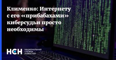 Клименко: Интернету с его «прибабахами» киберсудьи просто необходимы