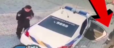 Полицейские похитили мусорный бак на автомойке: «кража века» попала на видео